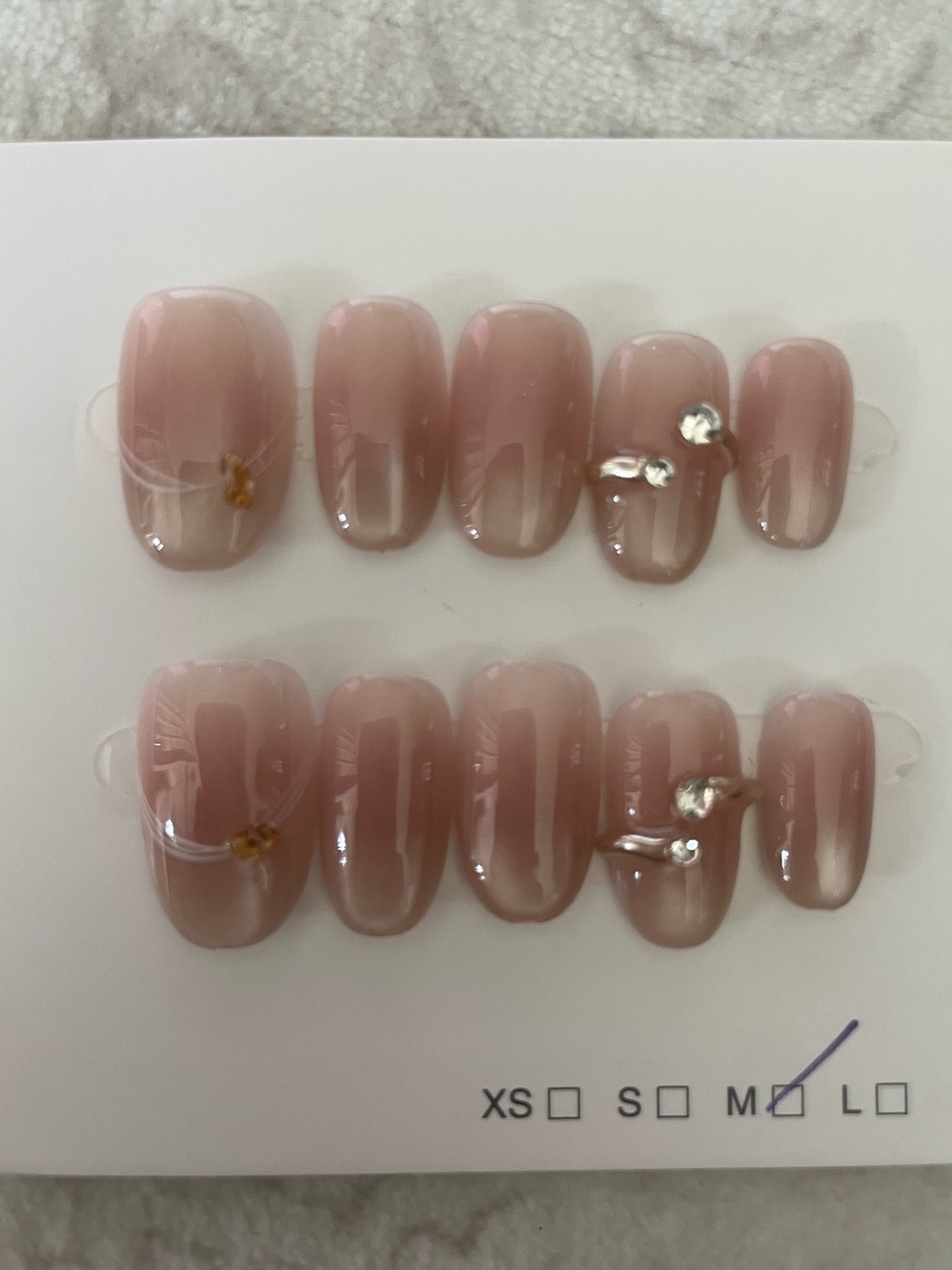 5 for $20! High Quality Press-On Nails in size medium